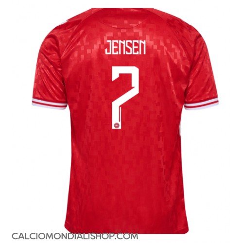 Maglie da calcio Danimarca Mathias Jensen #7 Prima Maglia Europei 2024 Manica Corta